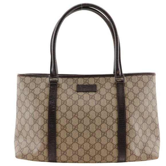 GUCCI Tote Bag 114595 Brown GG plus Women